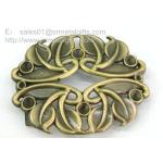Antique brass hollow engraved flower belt buckle, tailored antique men's belt buckles, for sale