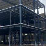 2 Story Prefab Metal Buildings Workshop , Modern Steel Structure Two Storey Building for sale