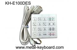 China 16 Button Vandal resistant Encrypting Metal Keypad / Payment Kiosk Keypad supplier