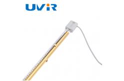China Gold Coating Quartz Infrared Halogen Lamp Single tube 230V 1200W supplier