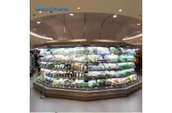 China Air Cooler Open Display Chiller Frost Free Freezer Cabinet Automatic Defrost supplier