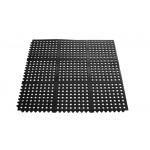 Rubber Flooring Mat Antifatigue Mat Anti-slip Rubber Mat With Holes Interlocking Open Holed Tiles for sale