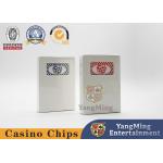 Original 310g blackcore paper Casino Playing Cards Red And Blue With Black Hearts for sale
