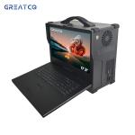 Portable 1920x1080P Smart Industrial Computer Intergrated Keyboard Touchpad Design for sale