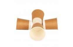 China Custom Printed Single Wall Disposable Paper Coffee Cups 4oz 8oz 12oz supplier