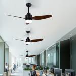 47Inch Abs Plastic Ceiling Fan Blades , 65W Home Office Ceiling Fan With Light for sale