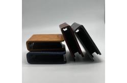 China Foam Inlay Shockproof Hard Shell earphone Case PU Leather Exteriors supplier