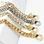 Diy Bag Replacement Metal Crossbody Straps With Lobster Claw Clasp for sale