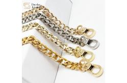 China Diy Bag Replacement Metal Crossbody Straps With Lobster Claw Clasp supplier