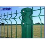 Powdercoated Wire Mesh Fence Panel Garden Fence Wire Green 2.5mm for sale