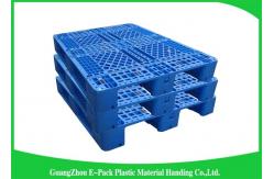 China Single Faced Steel Reinforced Rackable Plastic Pallets 1300*1100*160mm supplier