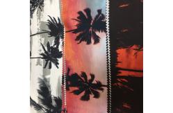 China Twill Style Polyester Material Fabric Printed Peach Skin Twill Microfiber 150cm Width supplier