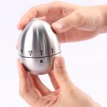 Stainless Steel Vintage Hourglass Egg Shaped Kitchen Timer for sale