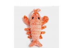 China Gravity Jump Pet Shrimp Plush Toy Usb Charging supplier