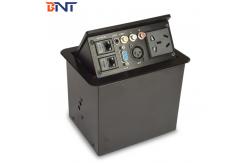China Multi Function Desktop Power Sockets , Conference Black USA Power Plug supplier