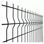 Square Hole Welded 3d Wire Mesh Fence Peach Type Column Anti Theft Guard Rail for sale