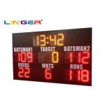 Customized Controller 12inch LED Cricket Scoreboard With Waterproof Cabinet for sale