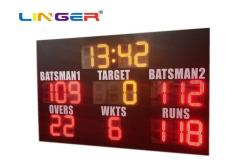 China Customized Controller 12inch LED Cricket Scoreboard With Waterproof Cabinet supplier