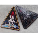 Fashion Pattern Embroidered Patches With Heating Melt On Back Of Laser
