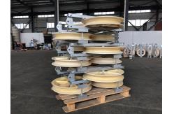 China Three 660mm Sheaves Pilot Wire Rope Pulley Block supplier