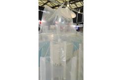 China Cement Shipping Transportation Transparent PE Liner Bag With Baffled Construction supplier