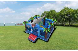 China Inflatable Shark Attack Bounce House Kids Bouncy Jumping Castle supplier