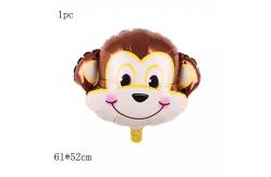China Animal Head Foil Ballons Cartoon Helium Foil Balloon Decoration supplier