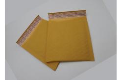 China Offset Printing Yellow Kraft Paper Bubble Mailers With 2 Sealing Sides supplier