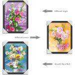 Decoration Flower Pictures Custom Lenticular Printing PET Printing