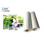 260g Roll To Roll Eco Solvent Media , Bright White Matte Polyester Digital Printing Canvas Roll for sale