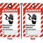 Factory Printed Plastic Danger Tag PVC Waterproof Durable Safety Tag for sale