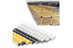 China DY-6033 Sheet Metal Frame Pallet Roller Track For Pipe Rack System supplier