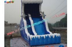 China Giant Dolphin Commercial Inflatable Slide , 8.5m Inflatable Slide Games supplier