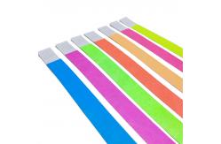 China Event Festival Tyvek Paper Wristbands With Barcoding And Security Features supplier