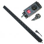 Multi Plug 16 Way European Power Strip For Network / Laboratory / Factory 250V 16A for sale