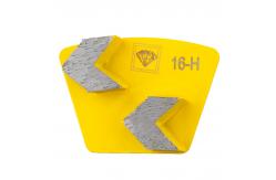 China Double Arrow Concrete Grinding Tools With EG Prep Two Pin Locking Diamond  Segments supplier