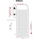 6mmx6mm 1.5mil White Gloss High Temperature Resistant Polyimide Label