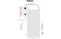China 6mmx6mm 1.5mil White Gloss High Temperature Resistant Polyimide Label supplier