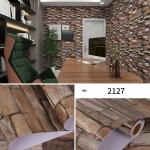 3D Wallpaper 1.48ft Width Home Decor Brick Wall Paper with Geometric Design for sale