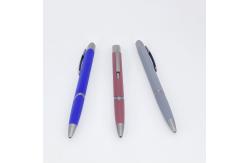 China School Stationery Triangle Plastic Ball Pen Soft Coating Matt Ballpoint Pen With Logo supplier