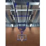 Tempered Glass Backboard Basketball Hoop Electric Folding Suspended