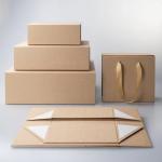 Custom Matte Gold Paper Box Packaging Foldable Jewellery Gift Box for sale