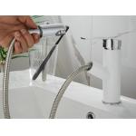 Single Hole Golden 360 Degree Pull Out Sink Faucet With Sprayer