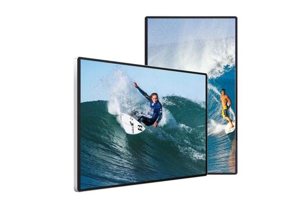 FHD Multimedia LCD Advertising Display Screen 8GB ROM Waterproof