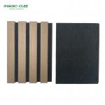 Customized Polyester Fiber Sound Absorbing Wood Sllat Wall Panels for Bedroom for sale