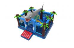 China Inflatable Shark Attack Bounce House Kids Bouncy Jumping Castle supplier