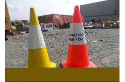 China Traffic Retractable Safety Cones For Construction Area Customized Design supplier
