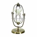 Blown Vintage Hourglass Sand Clock 5 Minute - 60 Minute Folk Art Style for sale