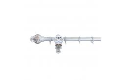 China 28mm Resin Four Leaves Custom Curtain Rod Finials Retro Style Wall Mounted supplier
