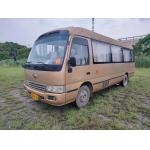 King Long Used 23 Seater Bus Reliable Second Hand Coaster Model Left Hand Drive for sale